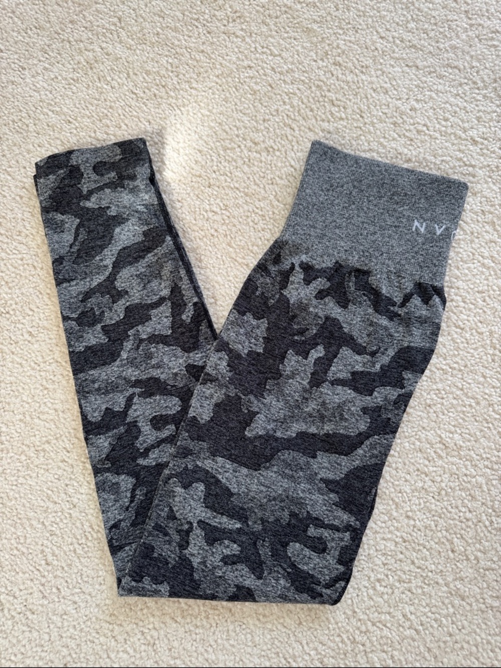 NVGTN Black Camo Seamless Leggings Size Small
